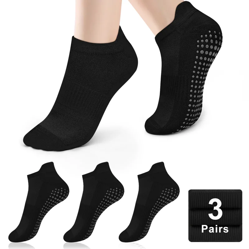 3 ペアヨガソックス女性綿ショートメッシュ通気性プロフェッシ - Grip Sock Yoga のレビューと価格