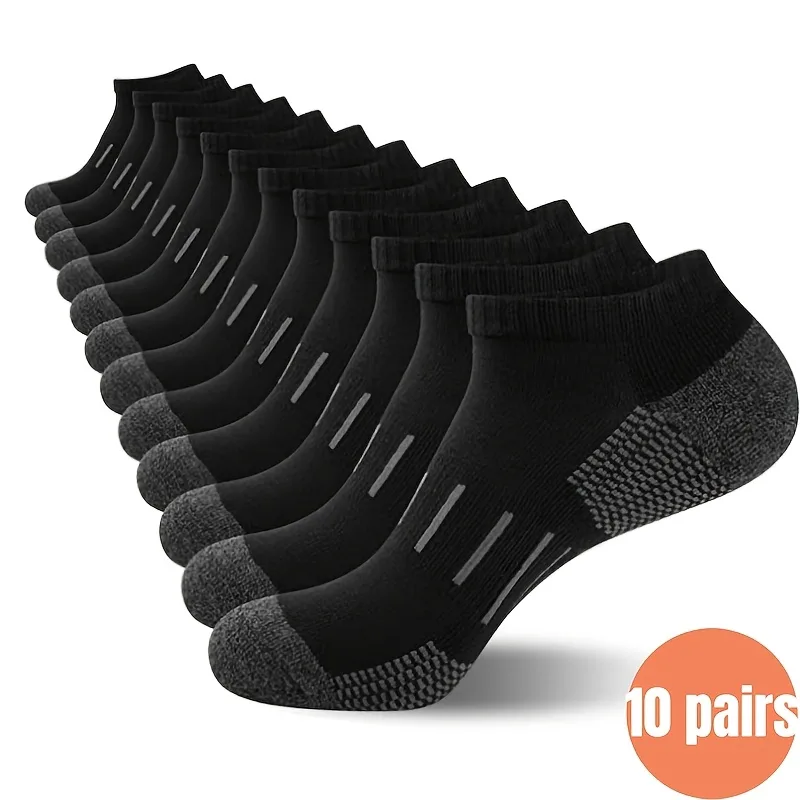 10足組 メンズアンクルソックス かかと通気性 スポーツショ - Ankle Sock Low Cut のレビューと価格