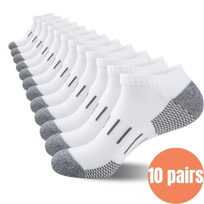 10足組 メンズアンクルソックス かかと通気性 スポーツショ - Ankle Sock Low Cut のレビューと価格