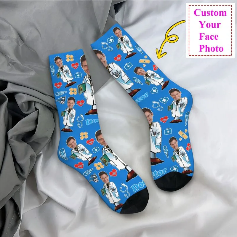 ドクターカスタム男性女性クルーソックスユニセックスクールパー - Dress Sock Men のレビューと価格