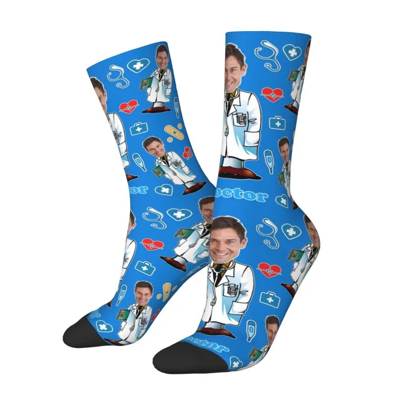 ドクターカスタム男性女性クルーソックスユニセックスクールパー - Dress Sock Men のレビューと価格