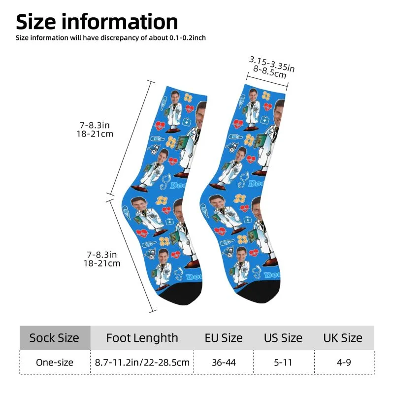 ドクターカスタム男性女性クルーソックスユニセックスクールパー - Dress Sock Men のレビューと価格
